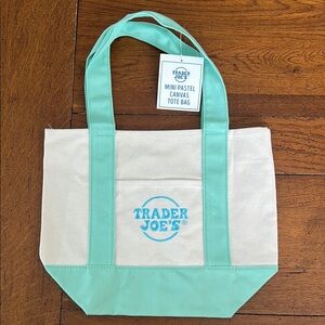 Trader Joe’s Mini Pastel Canvas Tote Bag